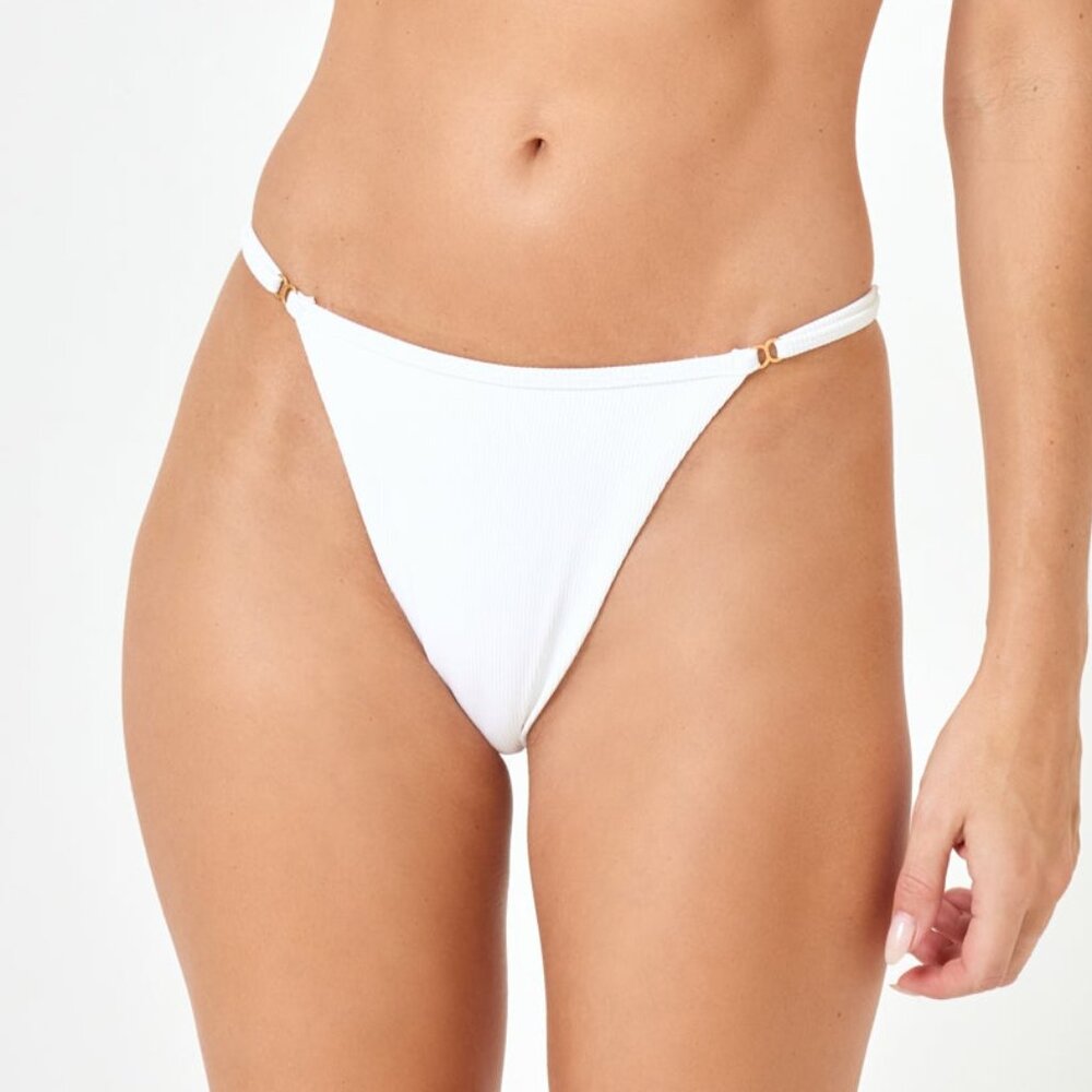 lspaceswimwear Remi Bikini Bottom - White Size MBitsy / White / M